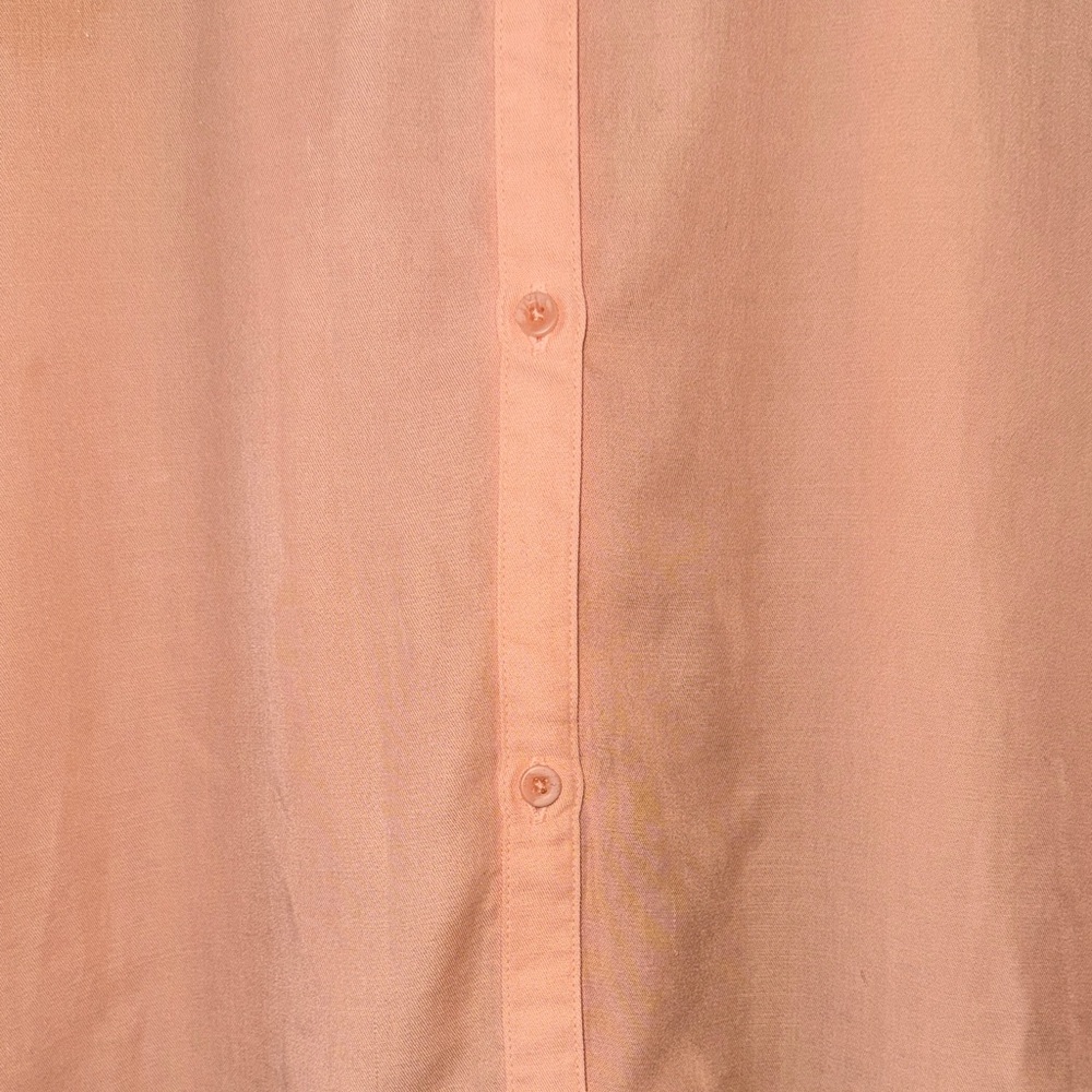 Cloth & Stone Anthropologie Peach Flutter Sleeve Button Front Blouse - Picture 4 of 9